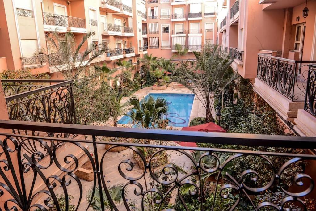 Beautiful, Great Equipped 122 M Holiday Apartment Near Majorelle Garden And Gueliz With Pool Views And A Large Balcony And Terrace Marakéš Exteriér fotografie