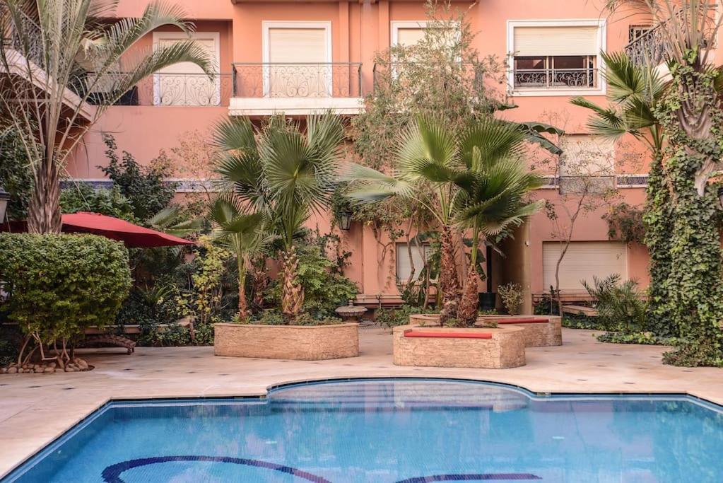 Beautiful, Great Equipped 122 M Holiday Apartment Near Majorelle Garden And Gueliz With Pool Views And A Large Balcony And Terrace Marakéš Exteriér fotografie
